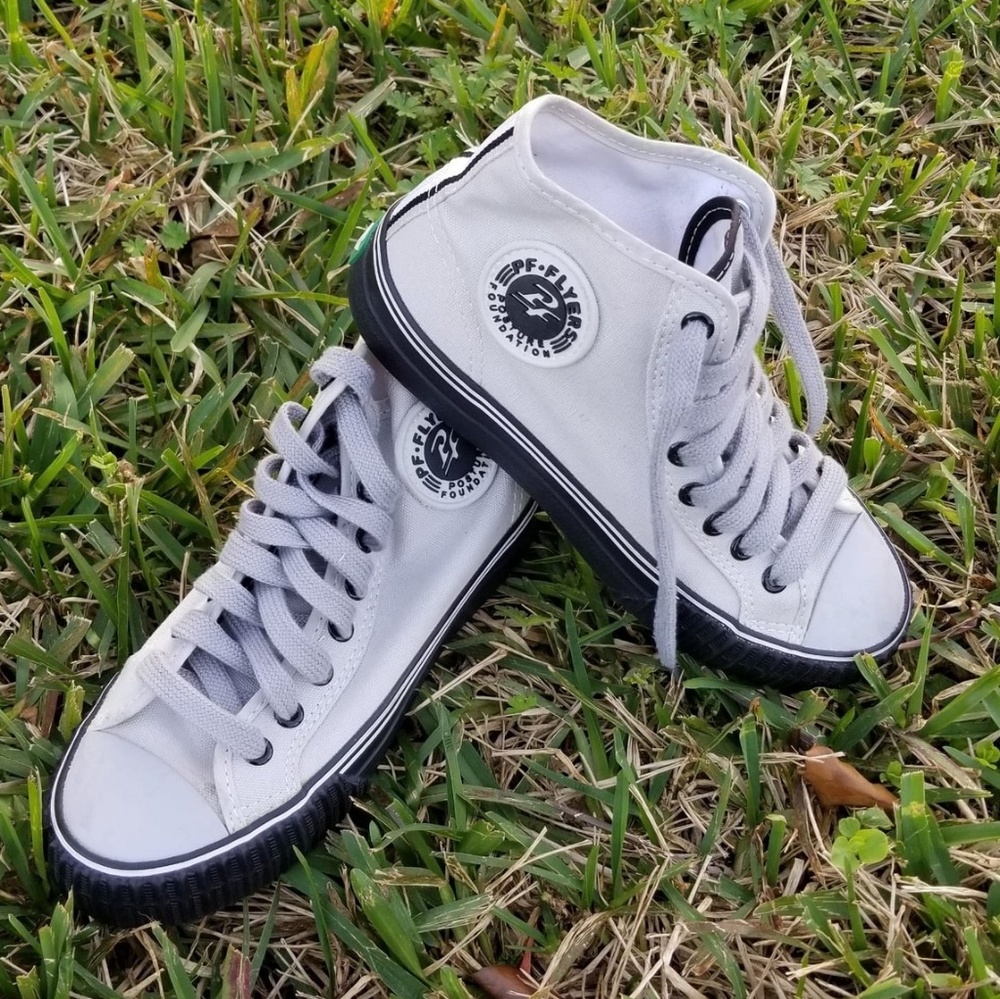 PF Flyers Grey/black Hightops SOLD